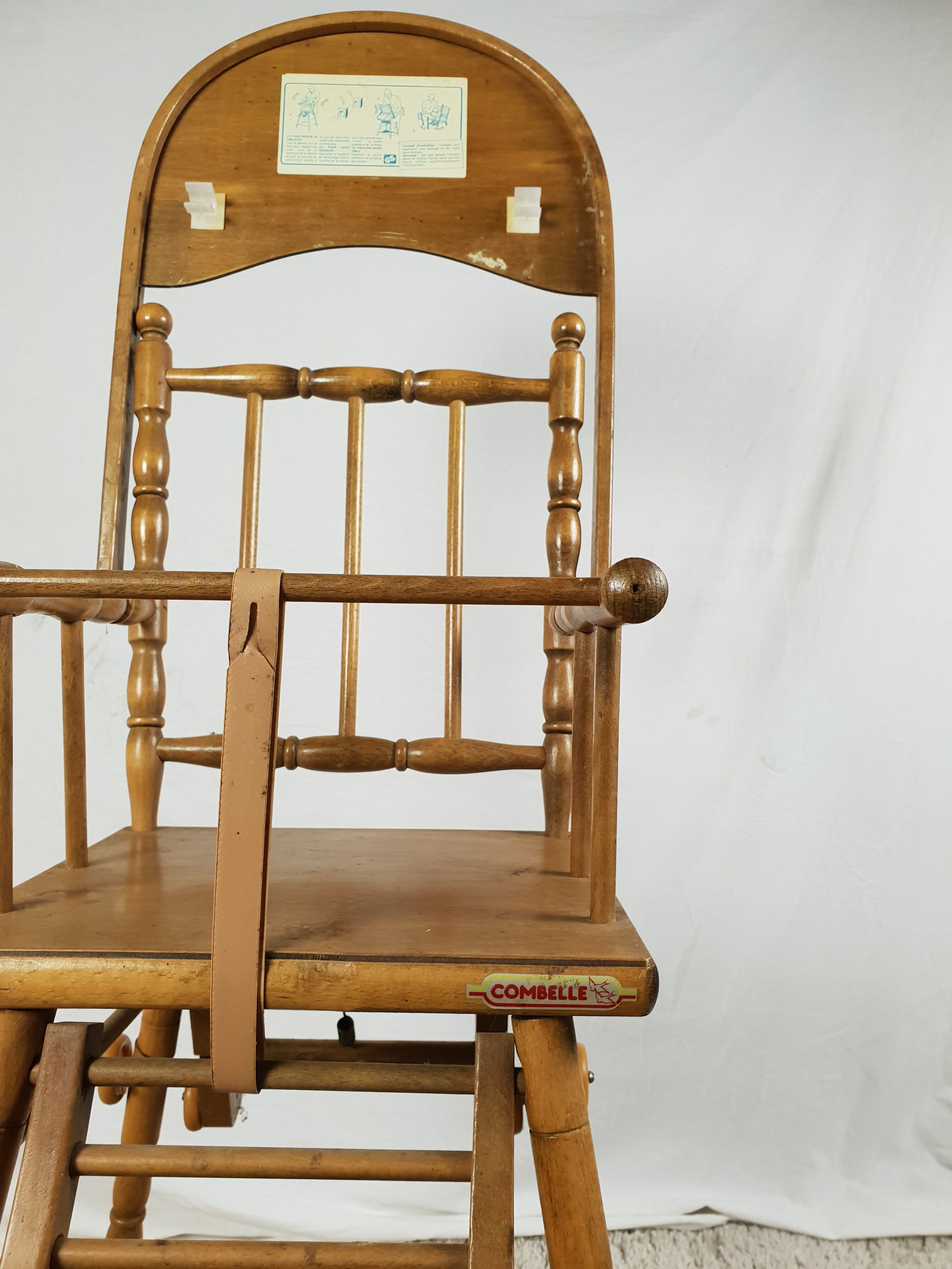 Chaise haute Combelle ancienne