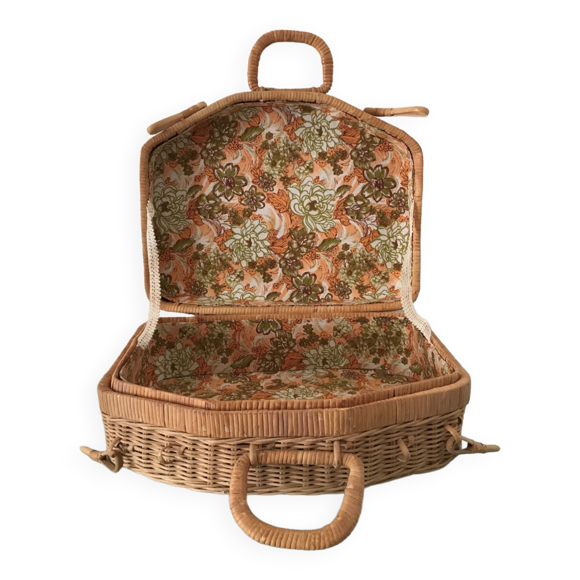 Vintage wicker case