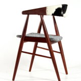 Fauteuil scandinave en bois 1960