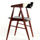 Fauteuil scandinave en bois 1960