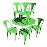 Joseph Mathieu garden table and chairs set