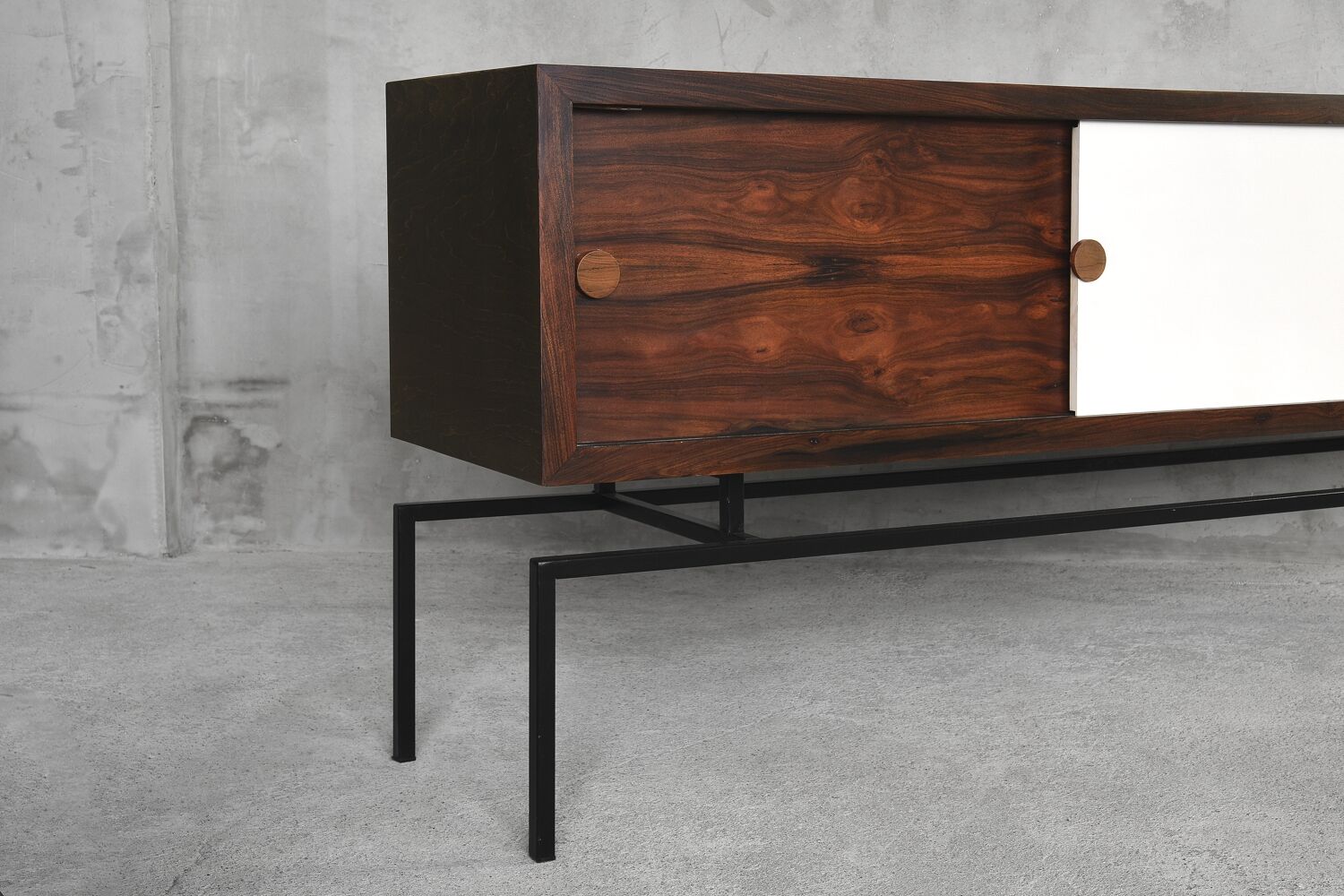 Zoomorphic scandinavian rosewood sideboard, 1960