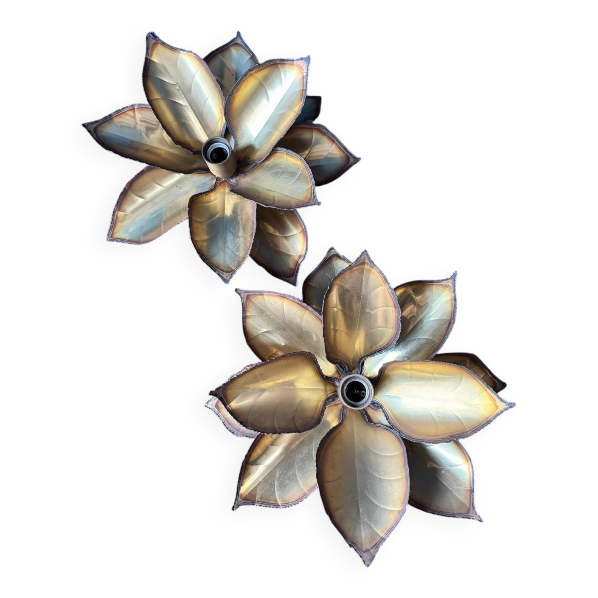 Pair of Maison Jansen wall sconces. 1970s