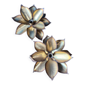 Pair of Maison Jansen wall sconces. 1970s