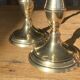 Pair of brass candlesticks