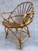 1960s rattan armchair from France