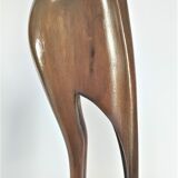 Pair of birds sculptural solid wood design 60s-70s