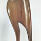Pair of birds sculptural solid wood design 60s-70s