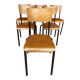 6 chaises école Mullca vintage 60s