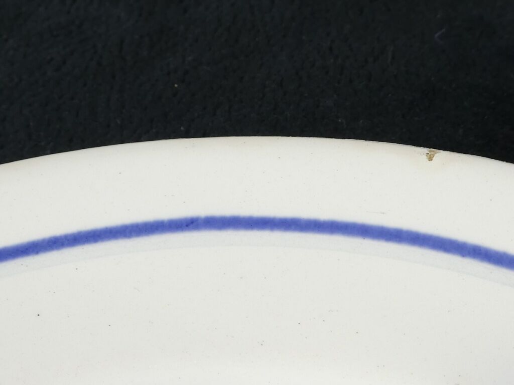 6 dessert plates in faience new model geneve small blue flower