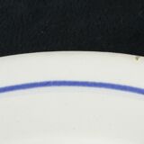 6 dessert plates in faience new model geneve small blue flower