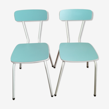 Two chairs in formica