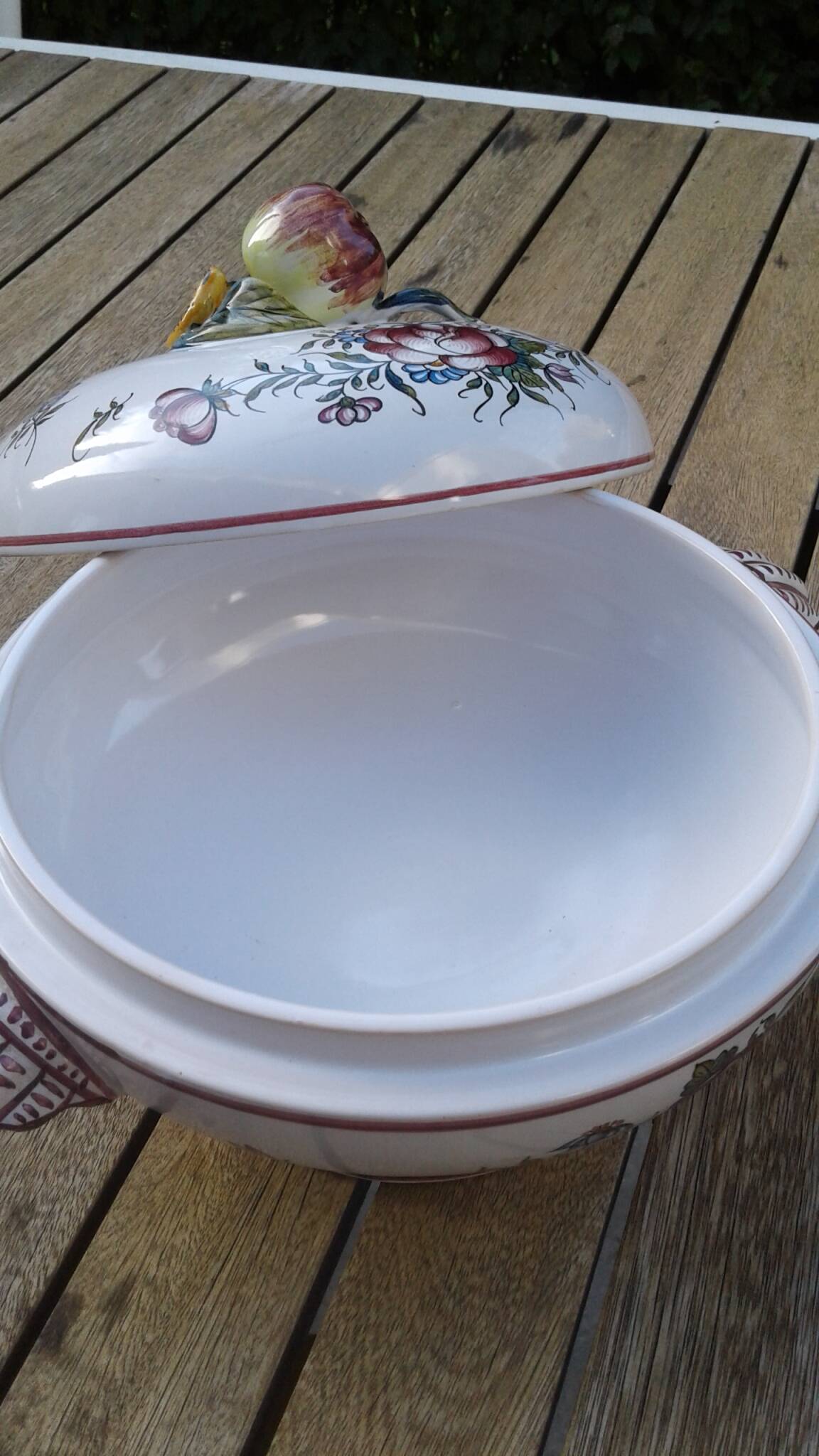 Earthenware soup tureen