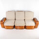 Rattan sofa by Paul Frankl