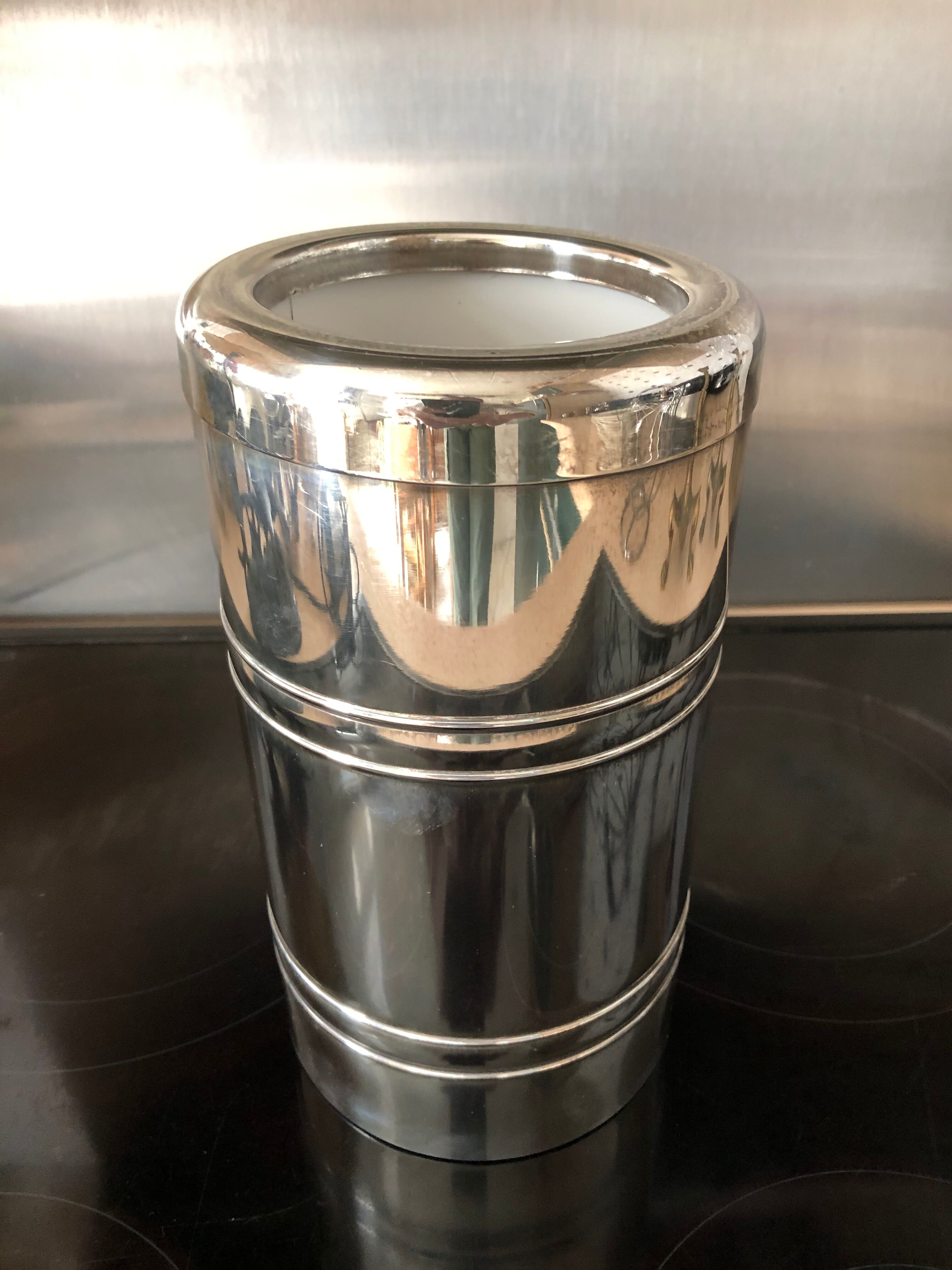 Silver metal cooler