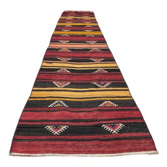 Vintage turkish kilim runner , 345 x 67 cm