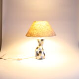 Patchwork Pattern Table Lamp By Keramika Liboje, Yugoslavia 1950S