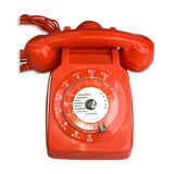 Vintage orange phone