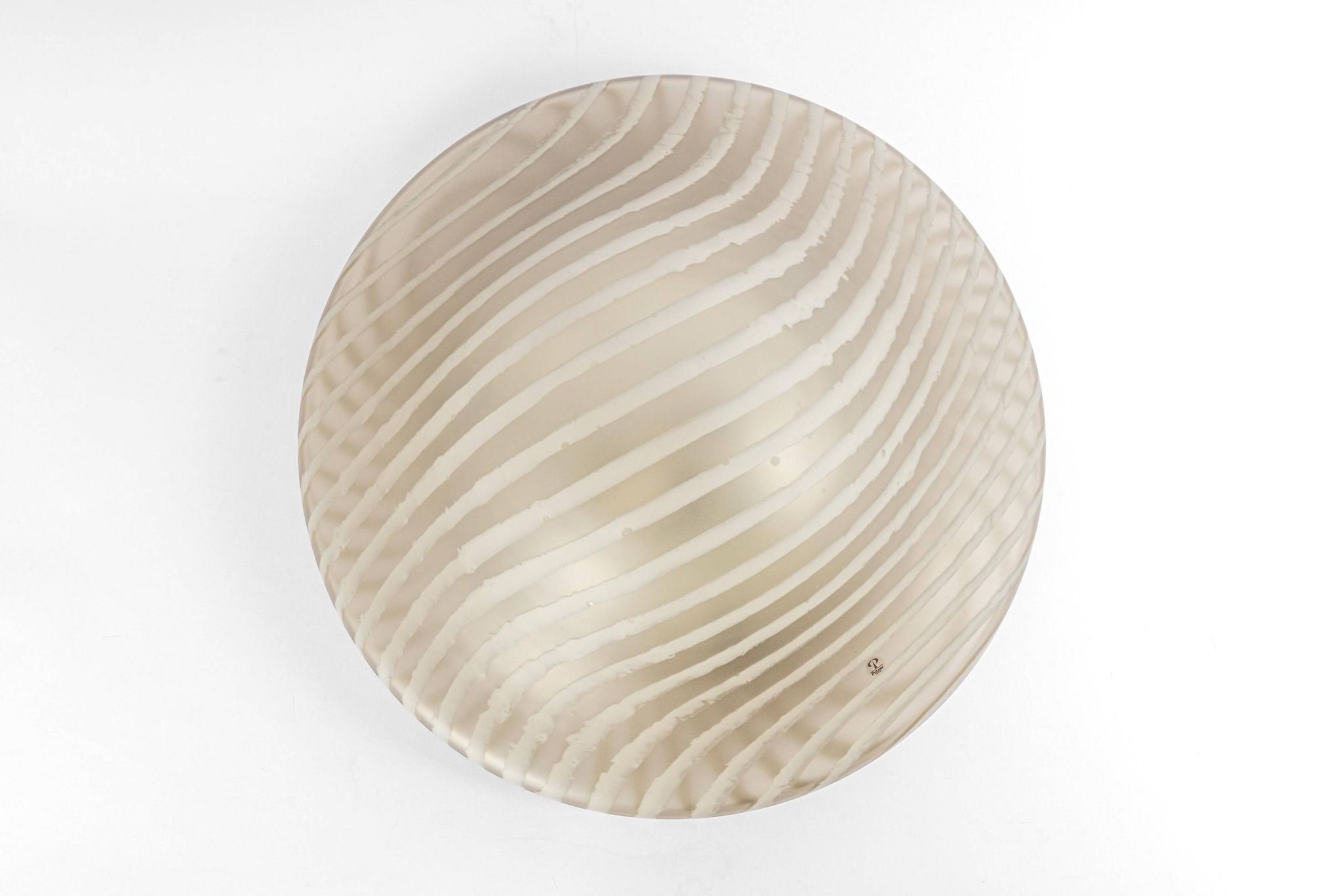 Magnificent glass ceiling light by Peill & Putzler, Germany, 1970s.