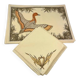 Hermès – Elegant set of 6 placemats and 6 matching napkins – Duck motif – 100% cotton