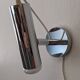 Modernist chrome metal wall light, France circa 1970.