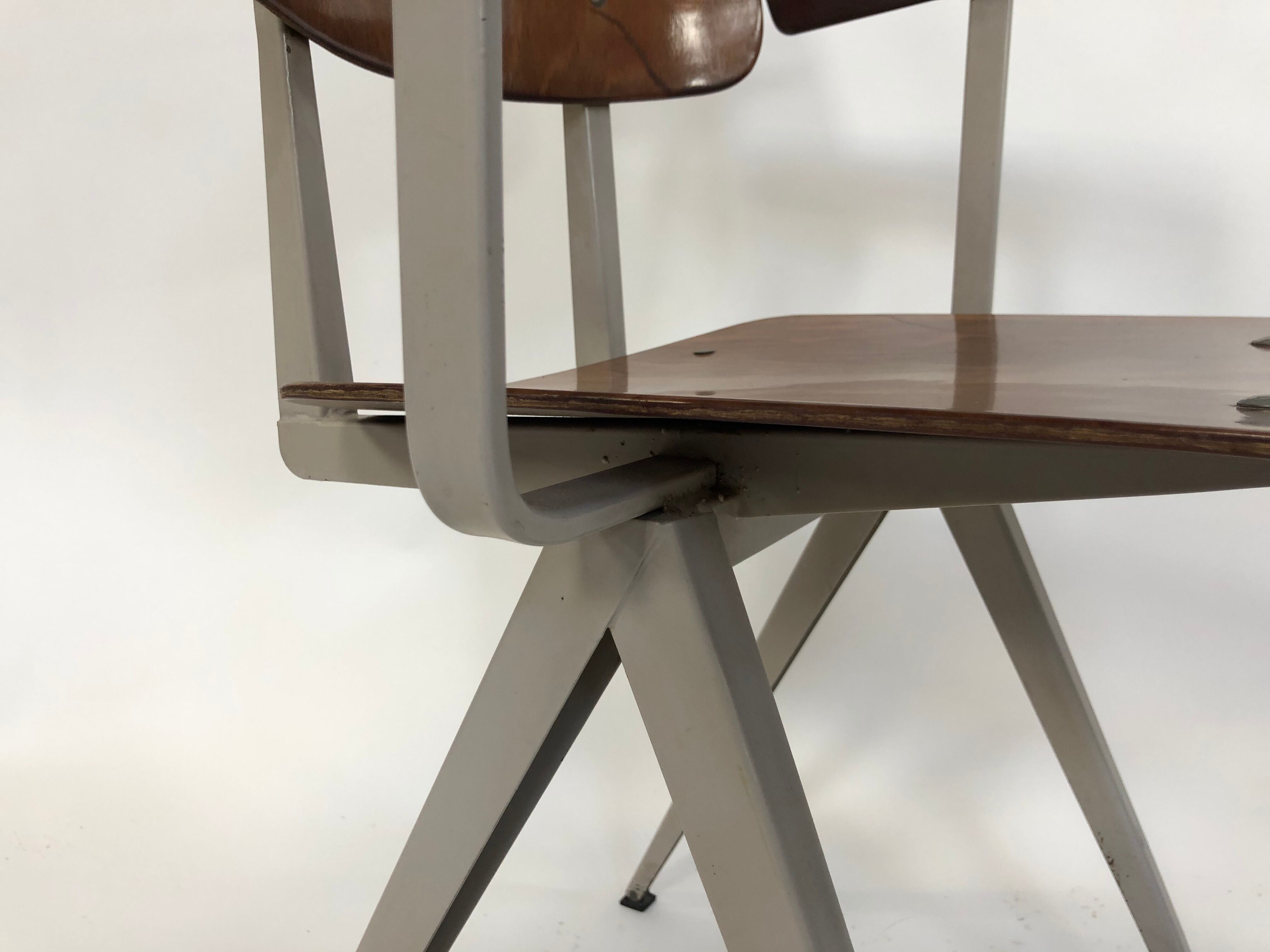 Vintage Galvanitas S16 chair with armrests, 1960 Netherlands
