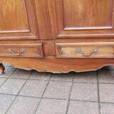 Louis XV style low walnut cabinet from the 19th century