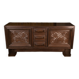 Solid oak sideboard by André Le Picard 1950
