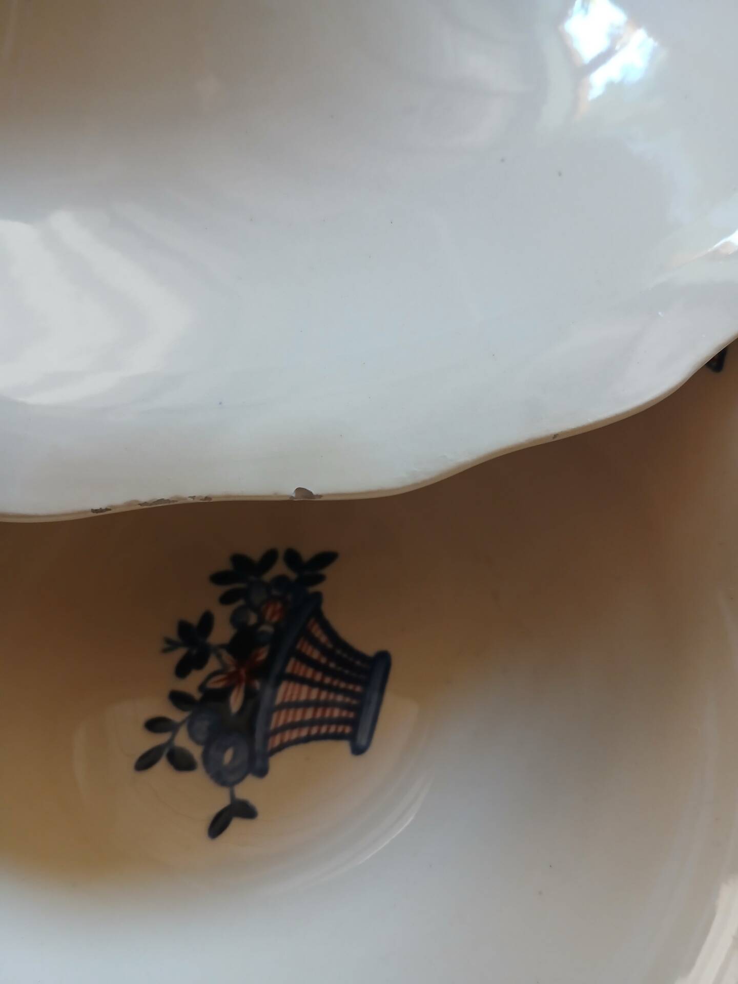 2 antique hollow dishes "Rouennais" from Longchamp