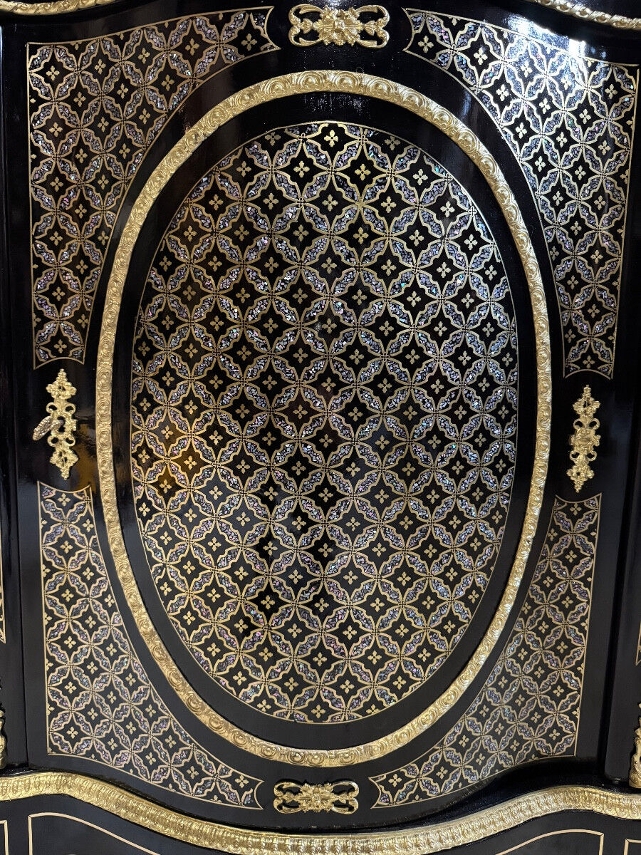 Boulle marquetry support furniture "net" from the Napoleonic III period