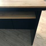 Metal and wood countertop