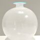 Vase en verre de Murano par Ercole Barovier pour Barovier & Toso avec cannes blanches,