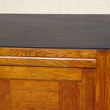 Vintage buffet in light and black oak