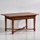 Vintage solid wood dining table (France, circa 1940)