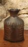 Vintage brass bag vase