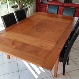 Extendable exotic wood table