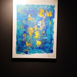 Abstract painting by decorator Erik Huet Alvarez