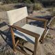 Director's chair in antique teak – restored