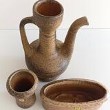 Wabi-Sabi Ceramics Set by Marius Van Woerden, Vest Keramiek, 1960s