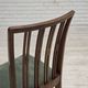 1960s, set of 6 Danish dining chairs, furniture wool, oak wood.