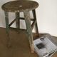 Tabouret d'atelier esprit wabi-sabi