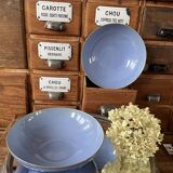 Set of 2 Montgolfier Blue Stoneware Deep Plates