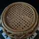 Vintage side table in rattan from the 60s-70s.