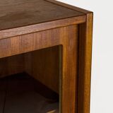 Danish Teak Cabinet with Glass Doors by Carlo Jensen for Hundevad & Co, 1960s