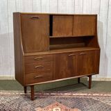 Buffet bar en teck anglais des années 70