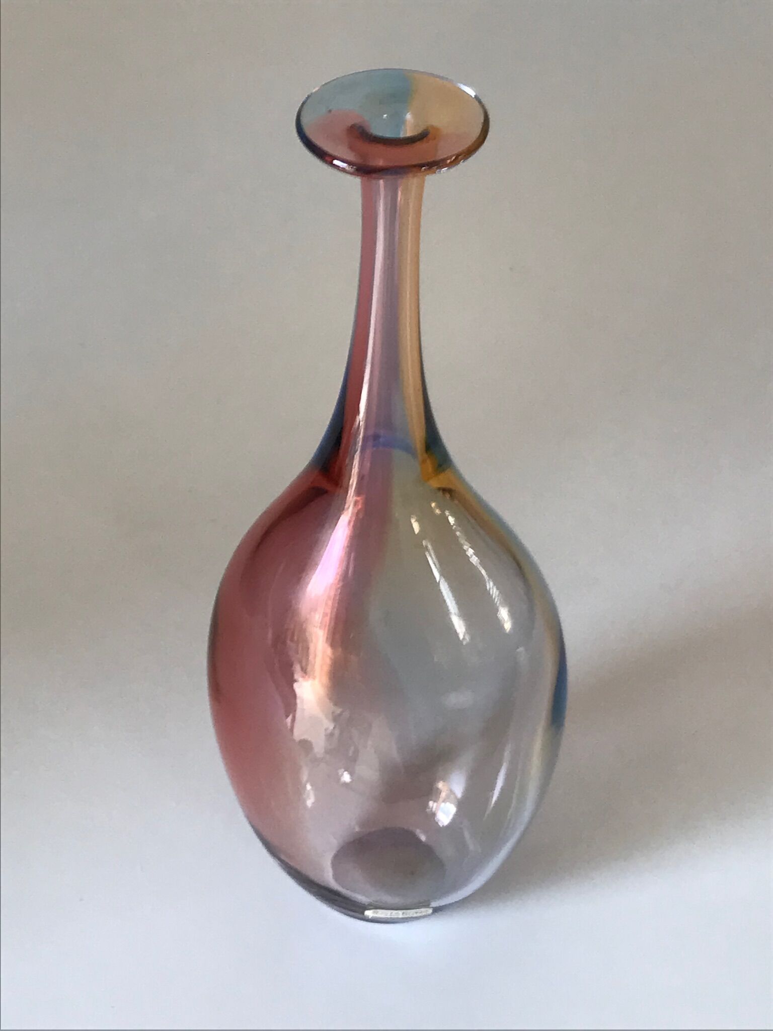 Vase kosta boda Fiji harlequin vintage design