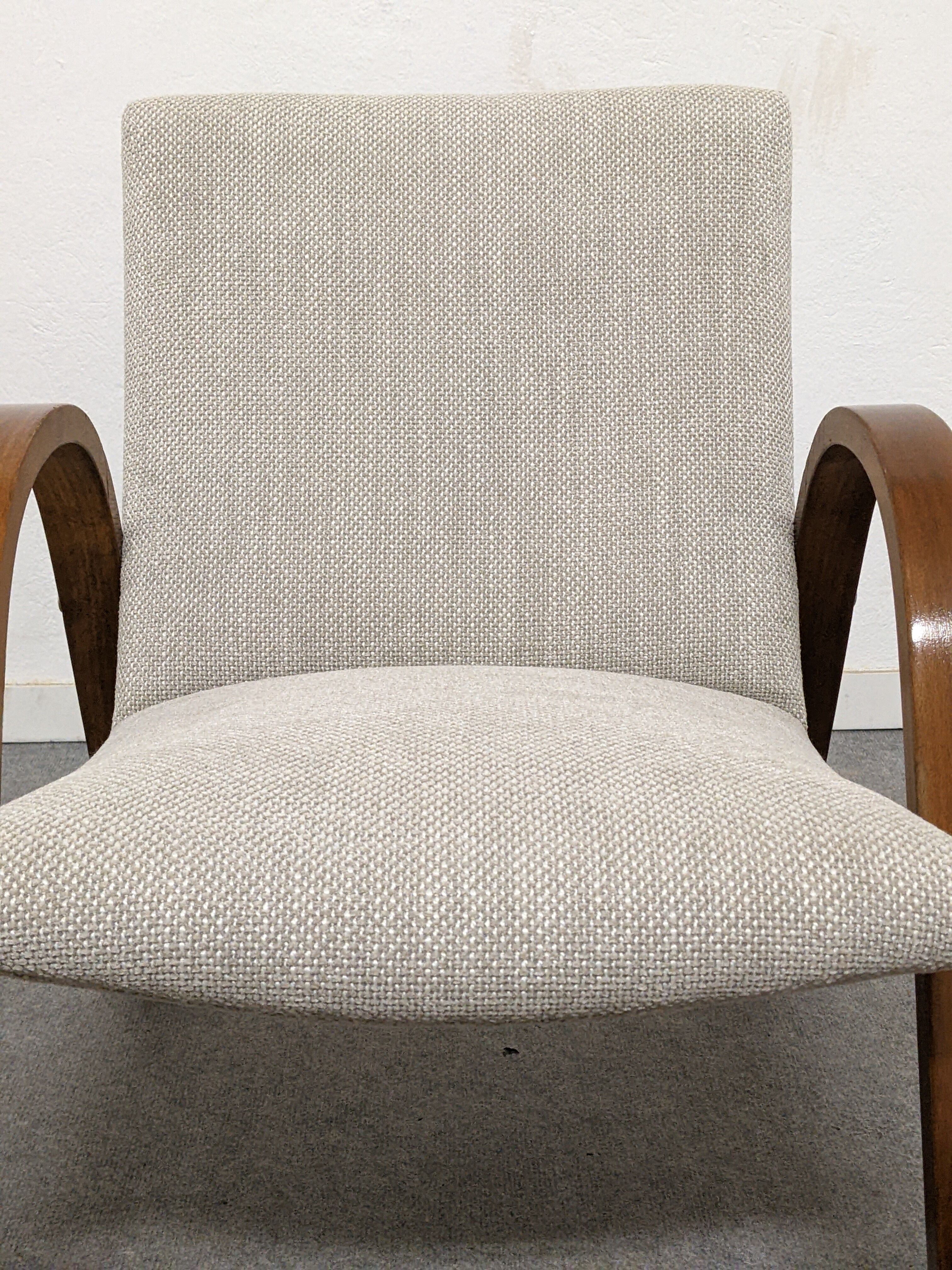 Pair of Bow Wood armchairs from the 50s/60s by Steiner