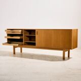 Restored model 21 buffet in oak by Gunni Omann for Omann Jun Møbelfabrik.