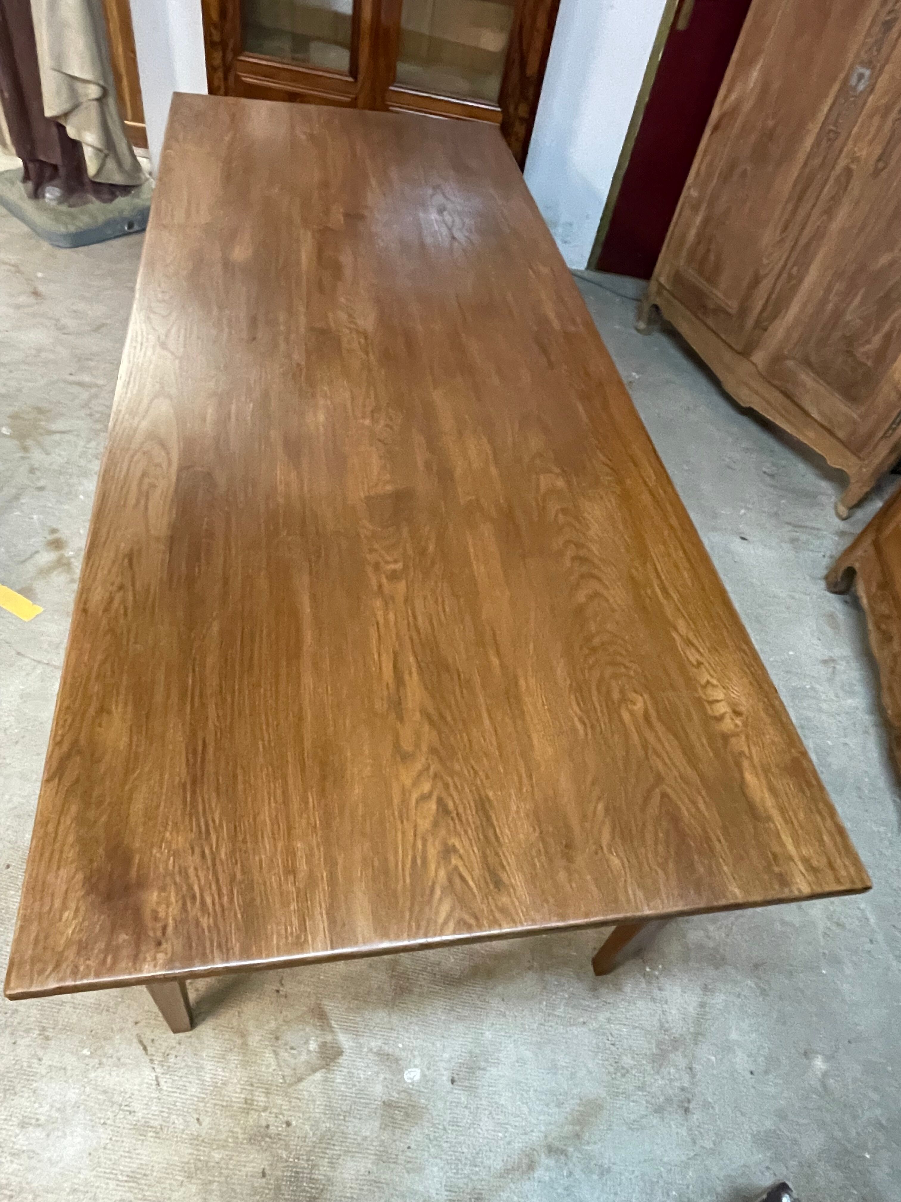 Oak farmhouse table