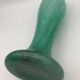 Vintage speckled green marbled glass vase, art nouveau